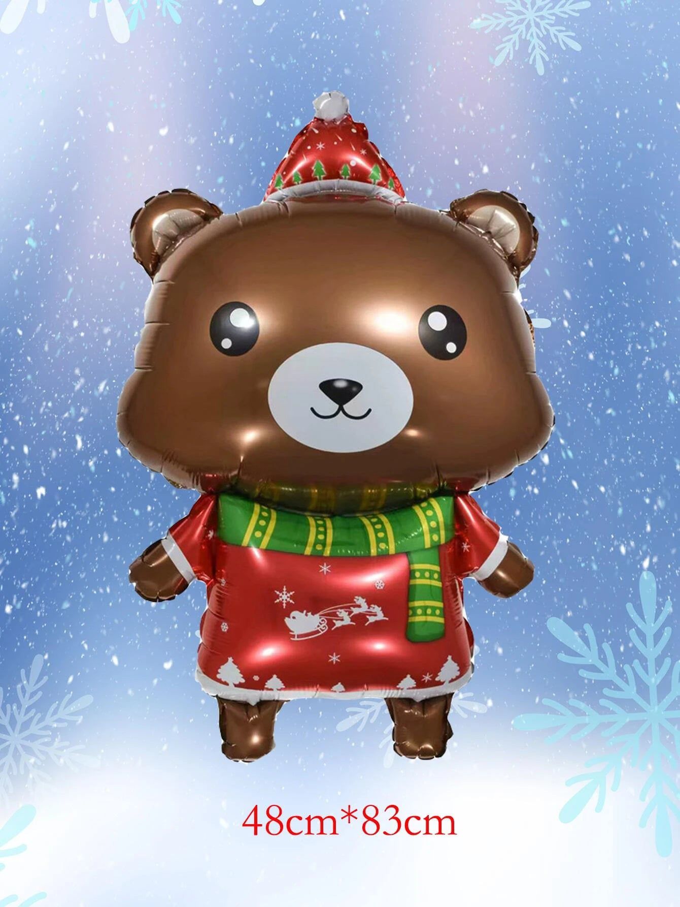 Dinossi - Yılbaşı Noel Ayı 48CM Dekoratif Balonu-2