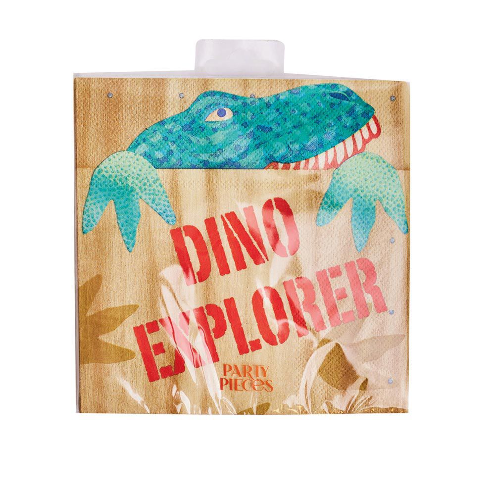 Party Pieces - Kaşif Dino 16'lı Parti Peçeteleri-2