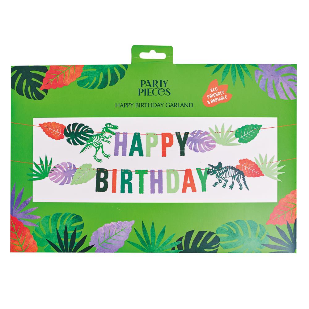 Party Pieces - Kaşif Dino Parti Happy Birthday Asma Süsü-2