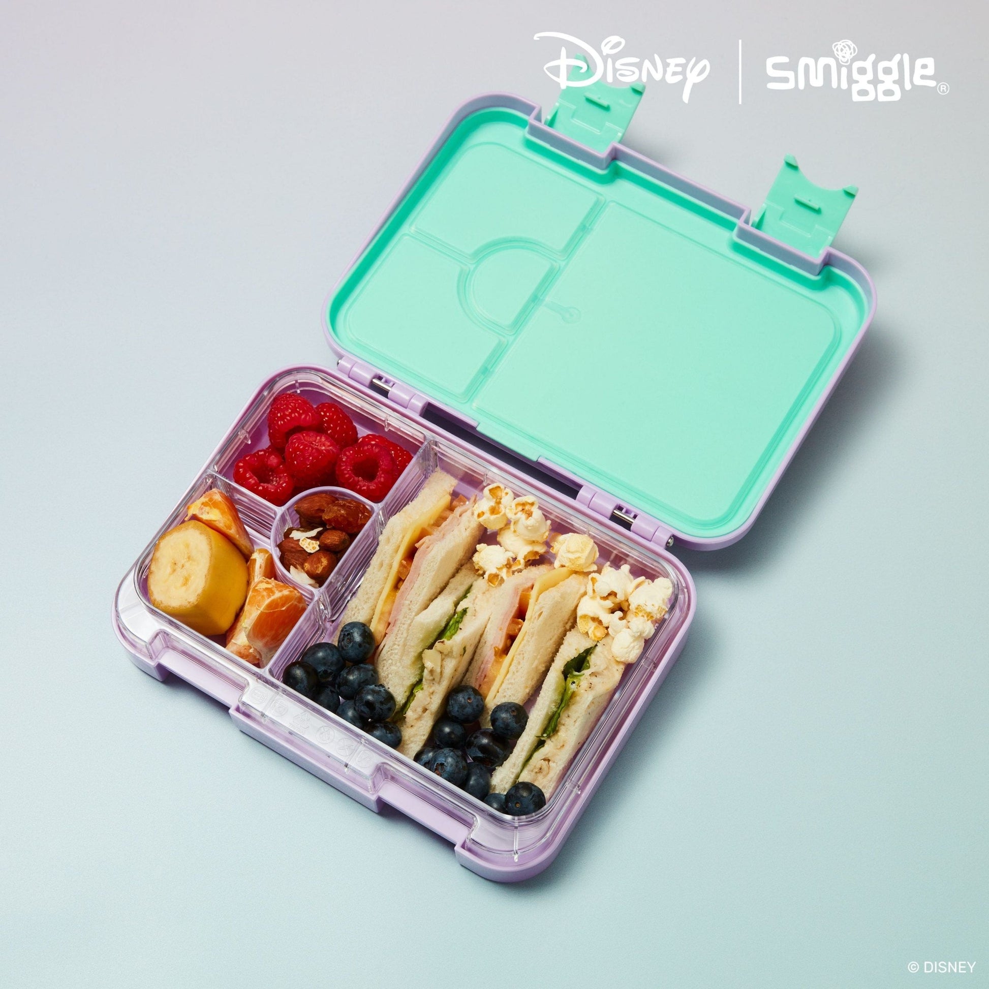 Smiggle - Disney Prensesi Orta Boy Bento Öğle Yemeği Kutusu-4