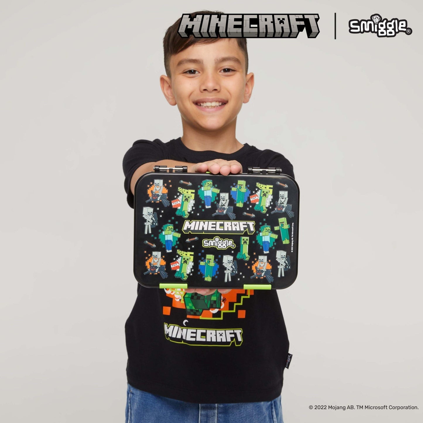 Smiggle - Minecraft Orta Boy Bento Yemek Kutusu-2
