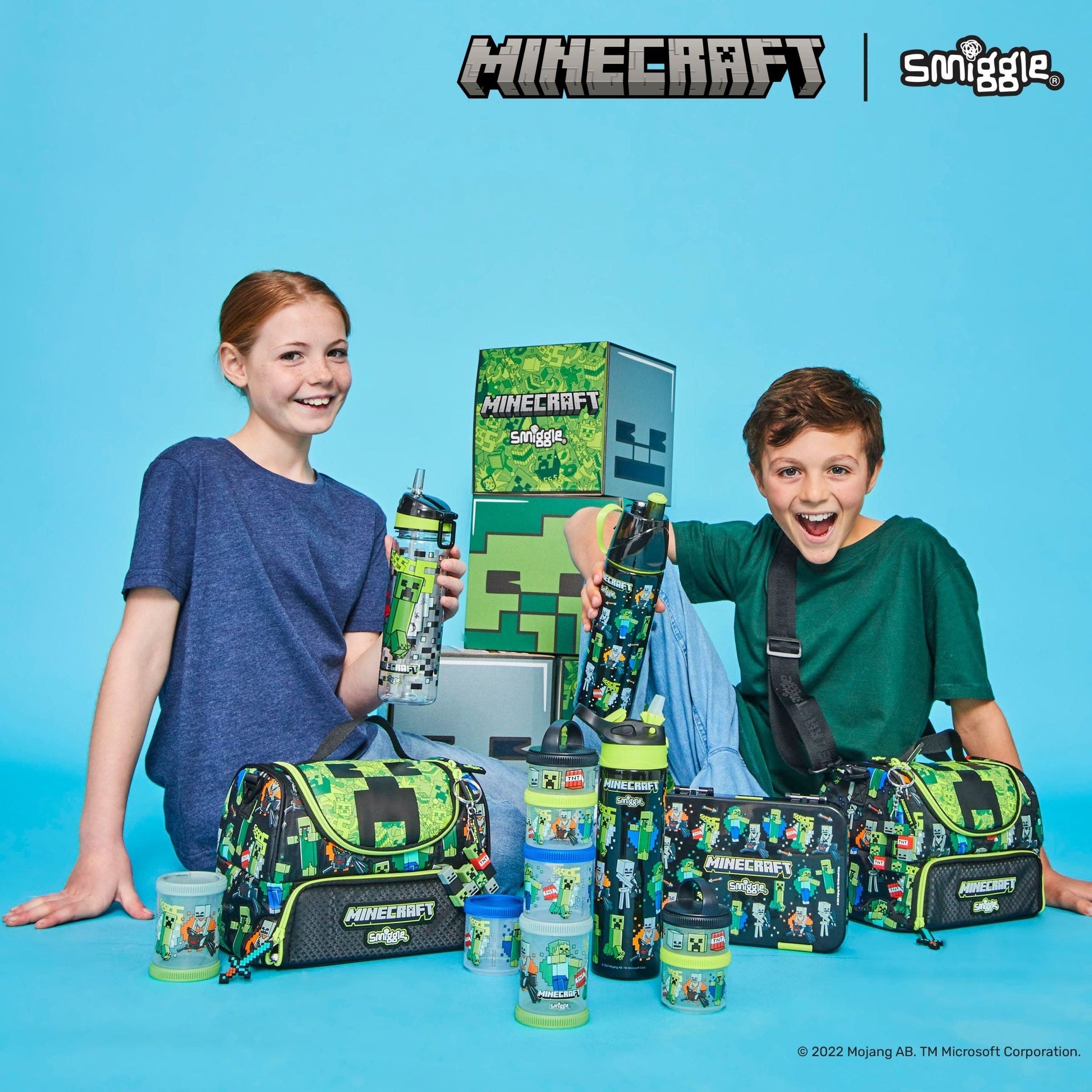 Smiggle - Minecraft Orta Boy Bento Yemek Kutusu-4